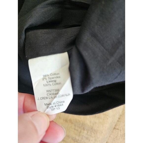 J. Crew Black Ruffle Dress Strapless Cocktail Party Women's Size 4 - Picture 10 of 10